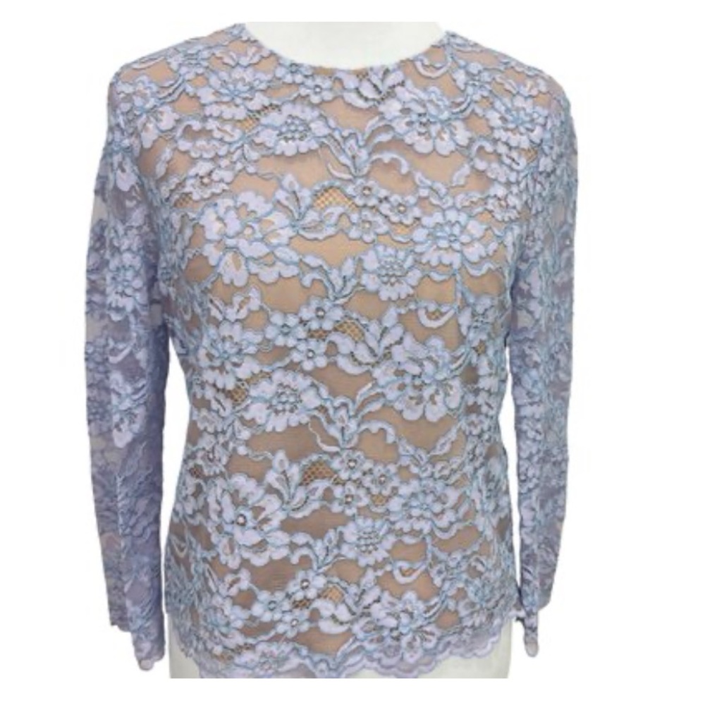 Diane Von Furstenberg Lilac Belle Lace Top Size 4 NW